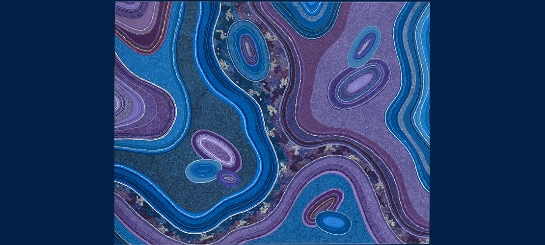 Michelle Lewis (born 1983) Pitjantjatjara people, Michelle’s Tjala Dreaming (Honey Ant), 2023, Parliament House Art Collections