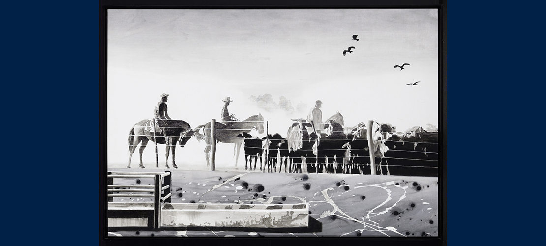 Muster at Delta Downs, from the On the Land series by Ian Waldron