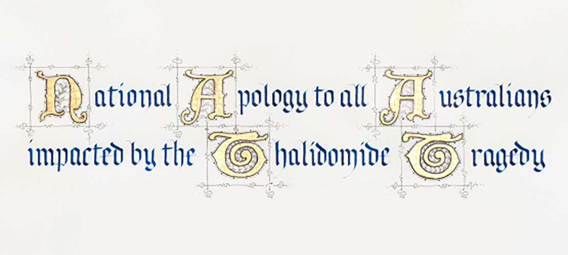 National apology to all Australians affected by the thalidomide tragedy