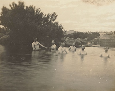 Edmund Thomas Luke (1864-1938), Senators bathing in the Snowy River at Dalgety, 1902. Courtesy of the National Library of Australia, nla.obj-140785832.