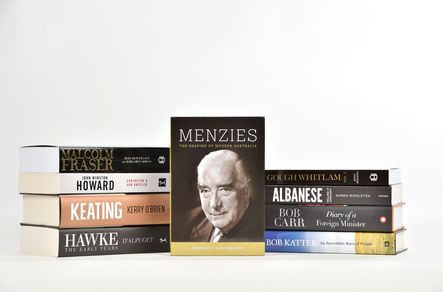 Selection of books from The Parliament Shop