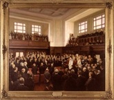 Opening of Federal Parliament at Canberra, 9 May 1927 , 1927‒28, by William Beckwith McInnes (1889‒1939) 