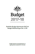 Portfolio budget statements 2017-18 cover