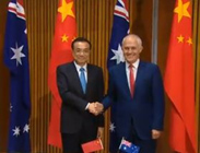 Chinese Premier Li Keqiang and Prime Minister Malcolm Turnbull