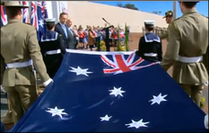 Flag raising ceremony