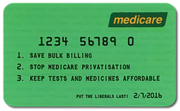Figure 6: mock Medicare card