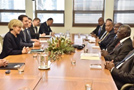 Foreign Minister Julie Bishop (Lib., Curtin, WA) and Solomon Islands Foreign Minister Tozaka sign a new security treaty