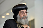 Coptic Orthodox Pope Tawadros II at Parliament House.
