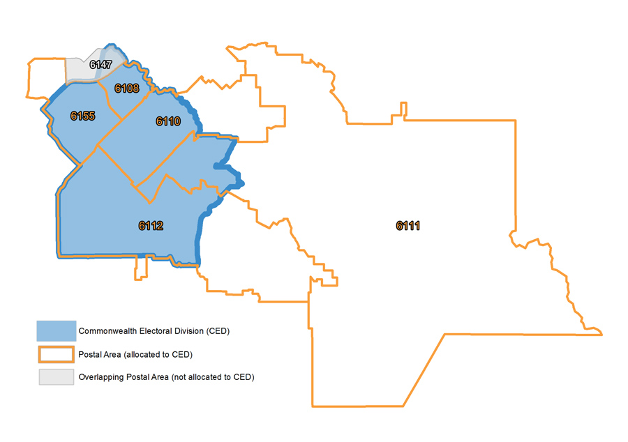 postal area to commonwealth electoral divisions a quick guide parliament of australia