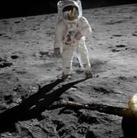 Buzz Aldrin on the Moon, 1969