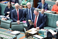 Barnaby Joyce being sworn into Parliament