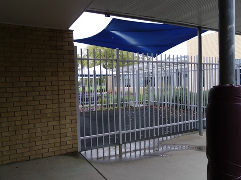 Image 4.2: A fenced seclusion area visible from the school playground