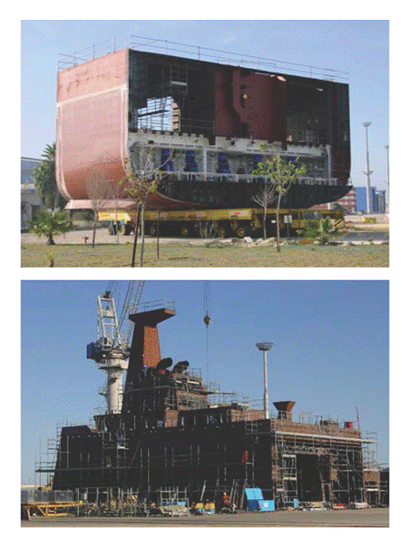 Figure A: Typical block under construction in Spain (462 tonnes)