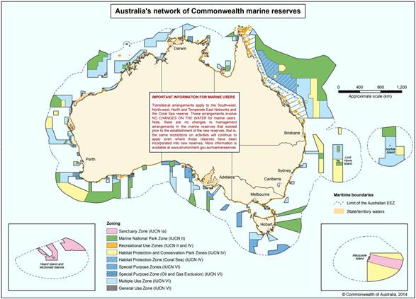 Figure 5.1: Australia's network of marine parks