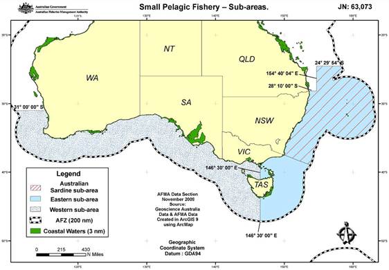 Figure 1.2: Map of the Small Pelagic Fishery