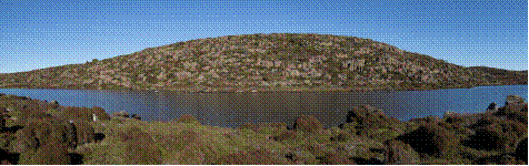 Figure 3.1: Frozen Lagoon, south-west of Lake Mackenzie on the Central Plateau