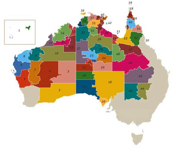 Figure 2.1—CDP regions