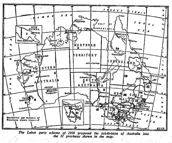 Figure 2. Labor Party map 1920