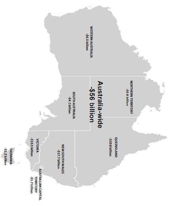Figure 2—Commonwealth hospital funding cuts from the 2014-15 Budget