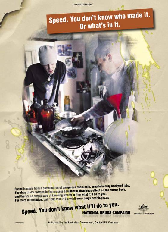 Department of Health and Ageing National Drugs Campaign posters