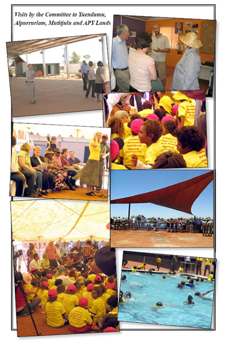 Visits by the Committee to Yuendumu, Alpurrurlam, Mutitjulu and APY Lands