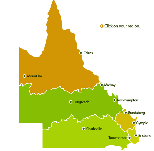 Interactive map of Queensland