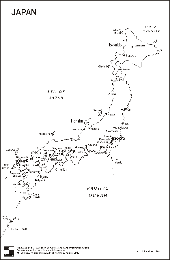 Map—Japan