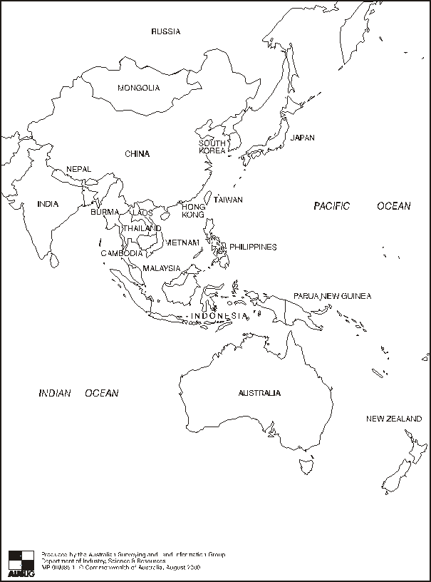 Map—Asia Pacific region